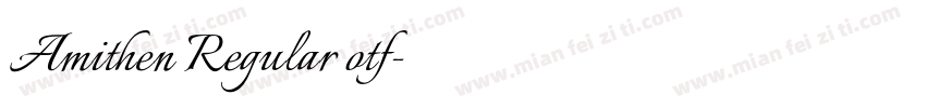 Amithen Regular otf字体转换